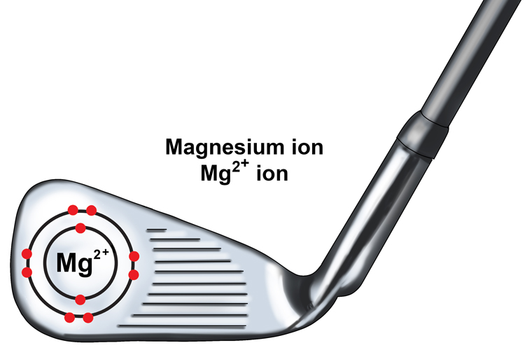 Magnesium has lost 2 negatively charged particles therefore it is Mg2+